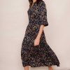 WYSE London Longer Lengths | Jodi Floral Dress - Midnight