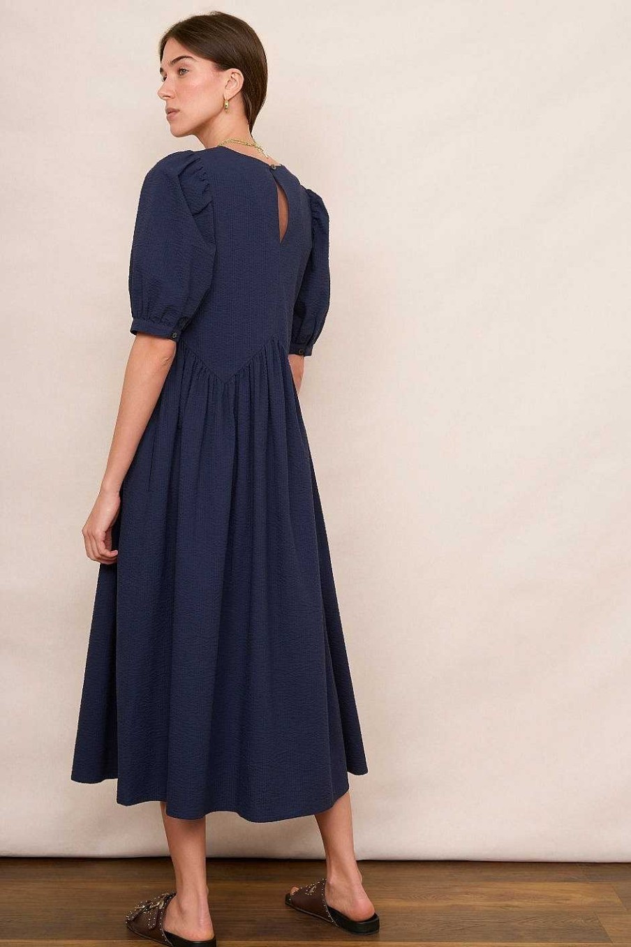 WYSE London Longer Lengths | Minela Dress - Midnight