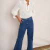 WYSE London Jeans | Flossie Carpenter Flare Jean - Mid Wash