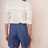 WYSE London Shorts | Faria Linen Short - Denim Blue