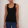 WYSE London Holiday | Edelie Ribbed Vest - Black