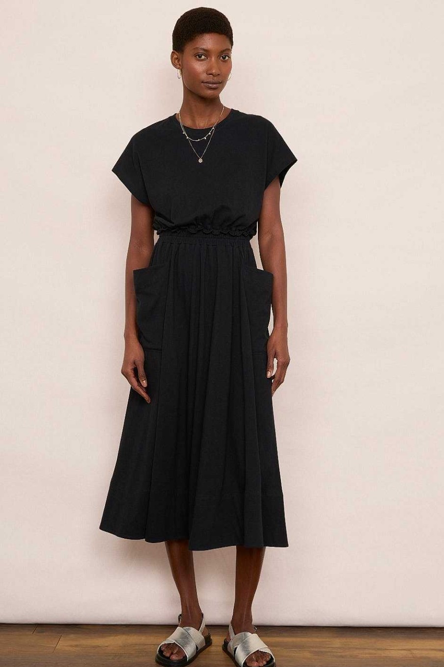 WYSE London Dresses & Jumpsuits | Carolina Jersey Dress - Black