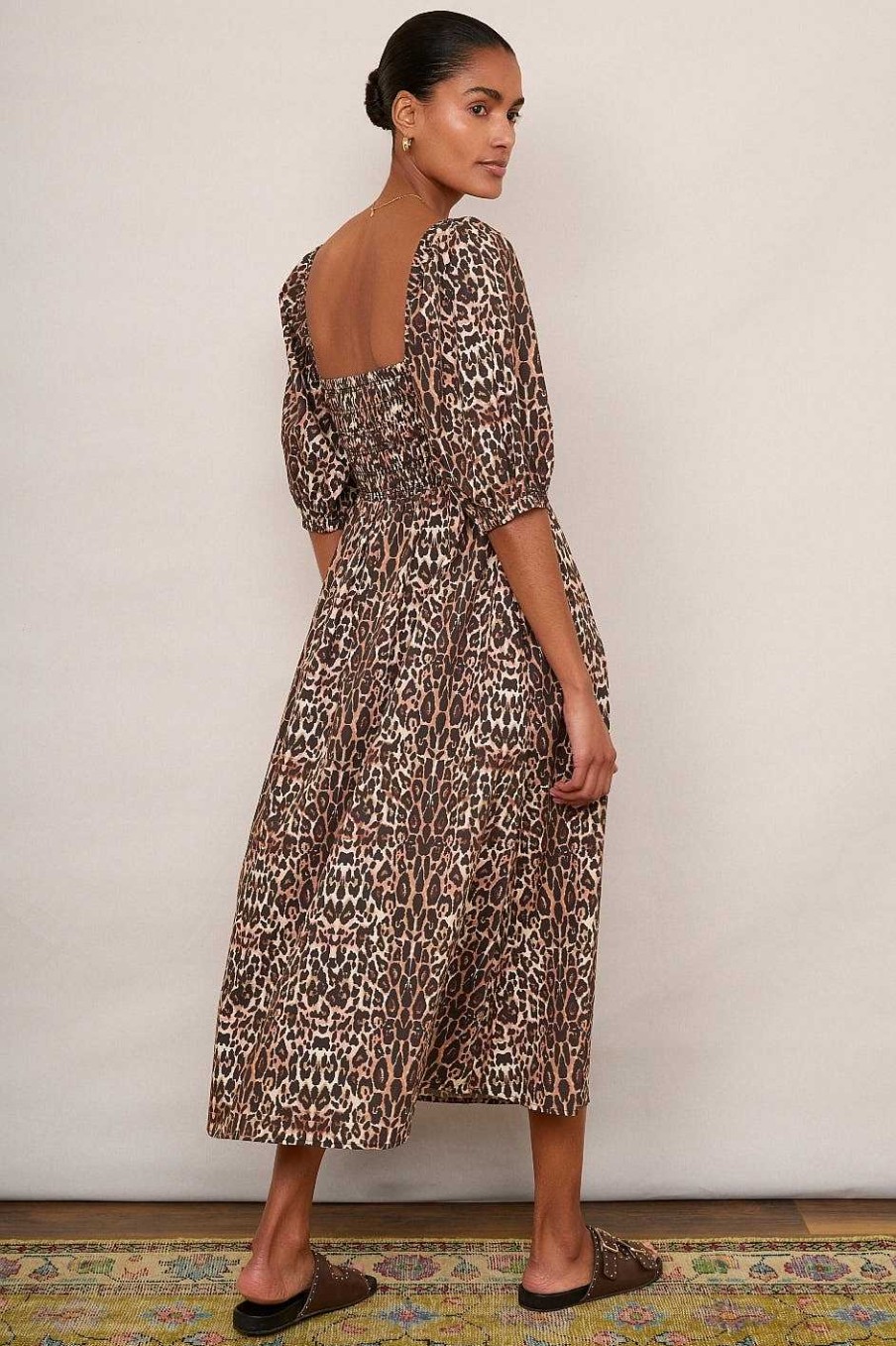 WYSE London Dresses & Jumpsuits | Isodora Dress - Leopard