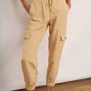 WYSE London Trousers | Aniyah Cargo Trouser - Tan