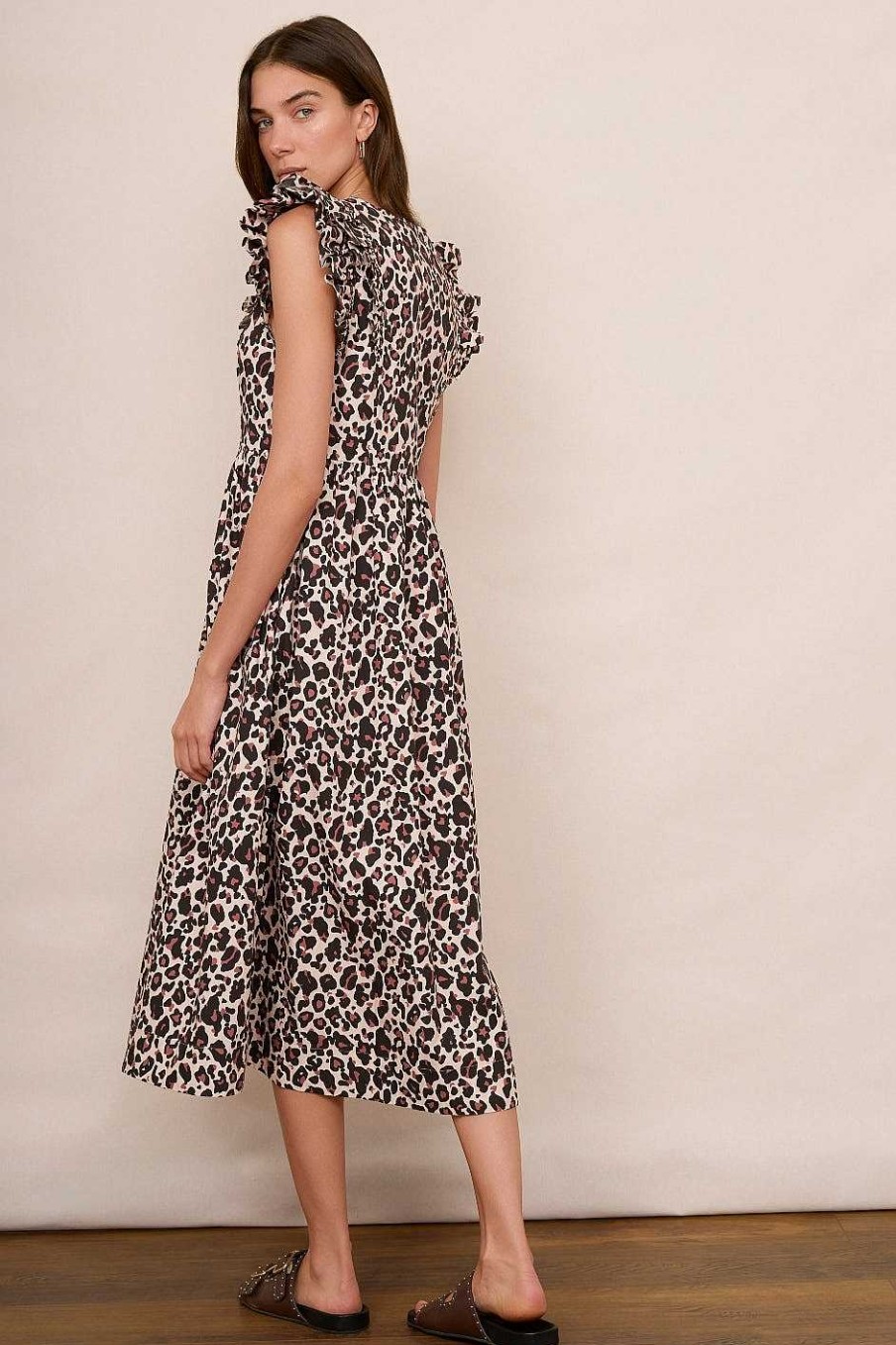 WYSE London Dresses & Jumpsuits | Luna Dress - Leopard