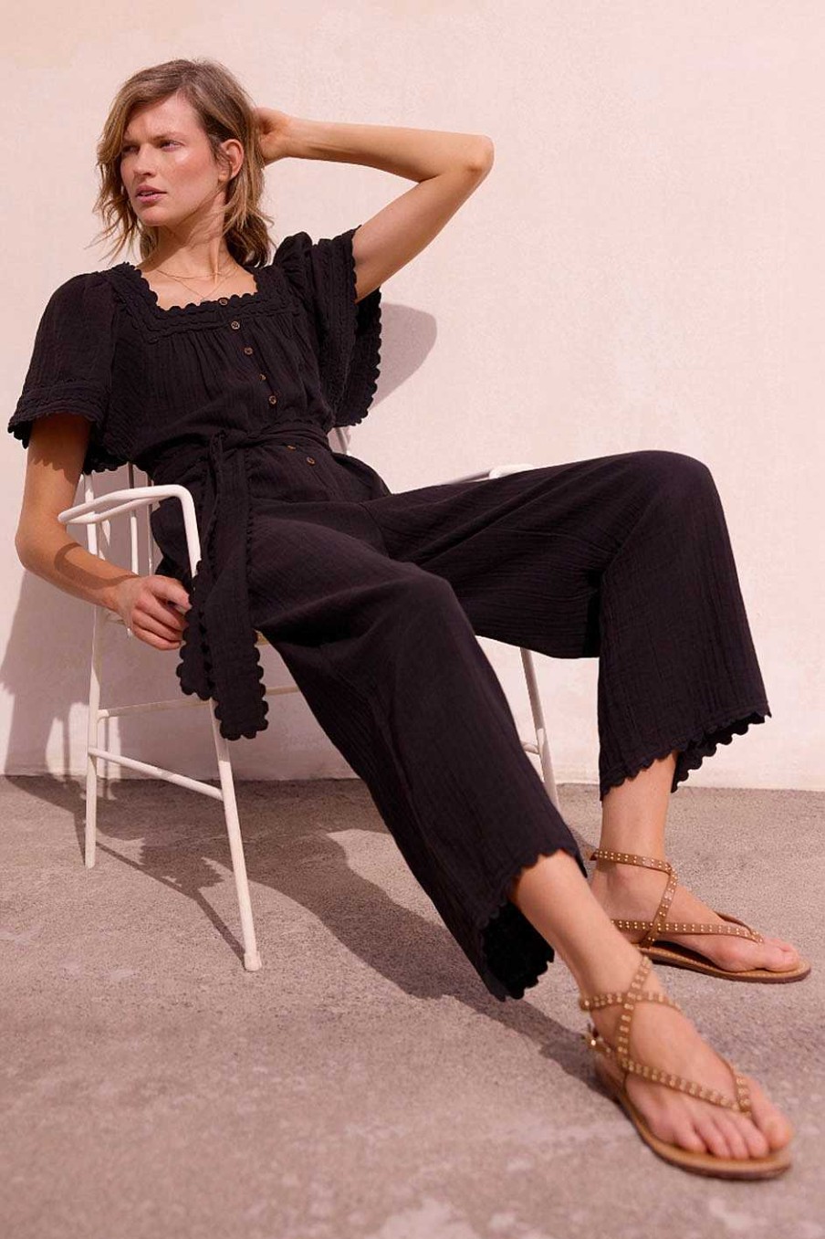 WYSE London Dresses & Jumpsuits | Briella Jumpsuit - Black