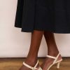 WYSE London Occasionwear | Lola Strappy Heel - Ivory