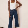 WYSE London Jeans | Allie Flare Cropped Jean - Rinse Wash