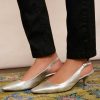 WYSE London Occasionwear | Carly Kitten Heel - Silver