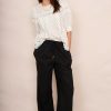 WYSE London Trousers | Ottoline Linen Trouser - Black