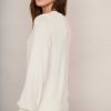 WYSE London Knitwear | Fleurine Scallop Jumper - Ivory