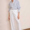 WYSE London Trousers | Ottoline Linen Trouser - White