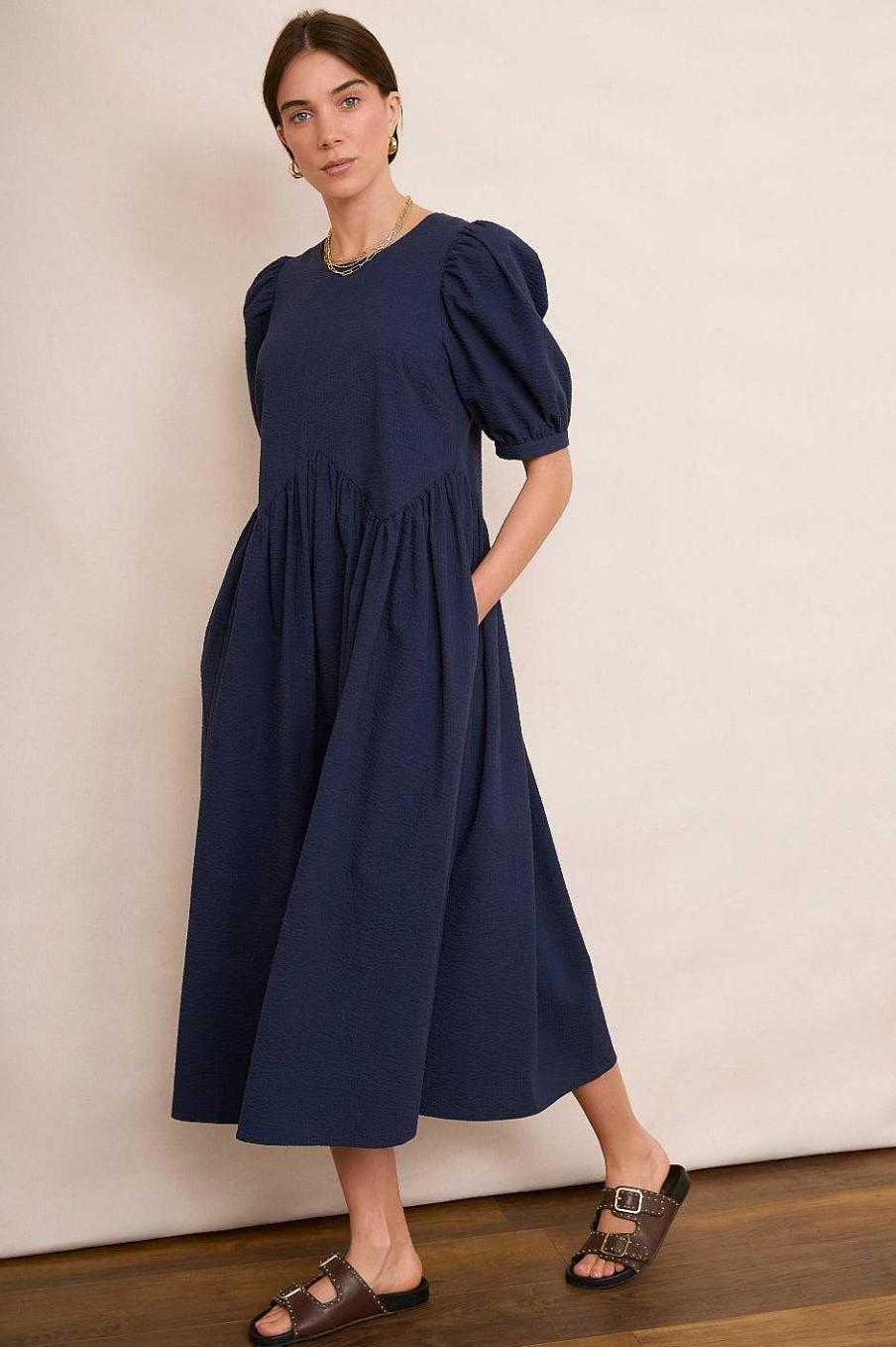 WYSE London Dresses & Jumpsuits | Minela Dress - Midnight