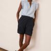 WYSE London Shorts | Annalee Double Gauze Short - Midnight