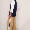 WYSE London Longer Lengths | Penny Ponte Wide Leg Trouser - Tan