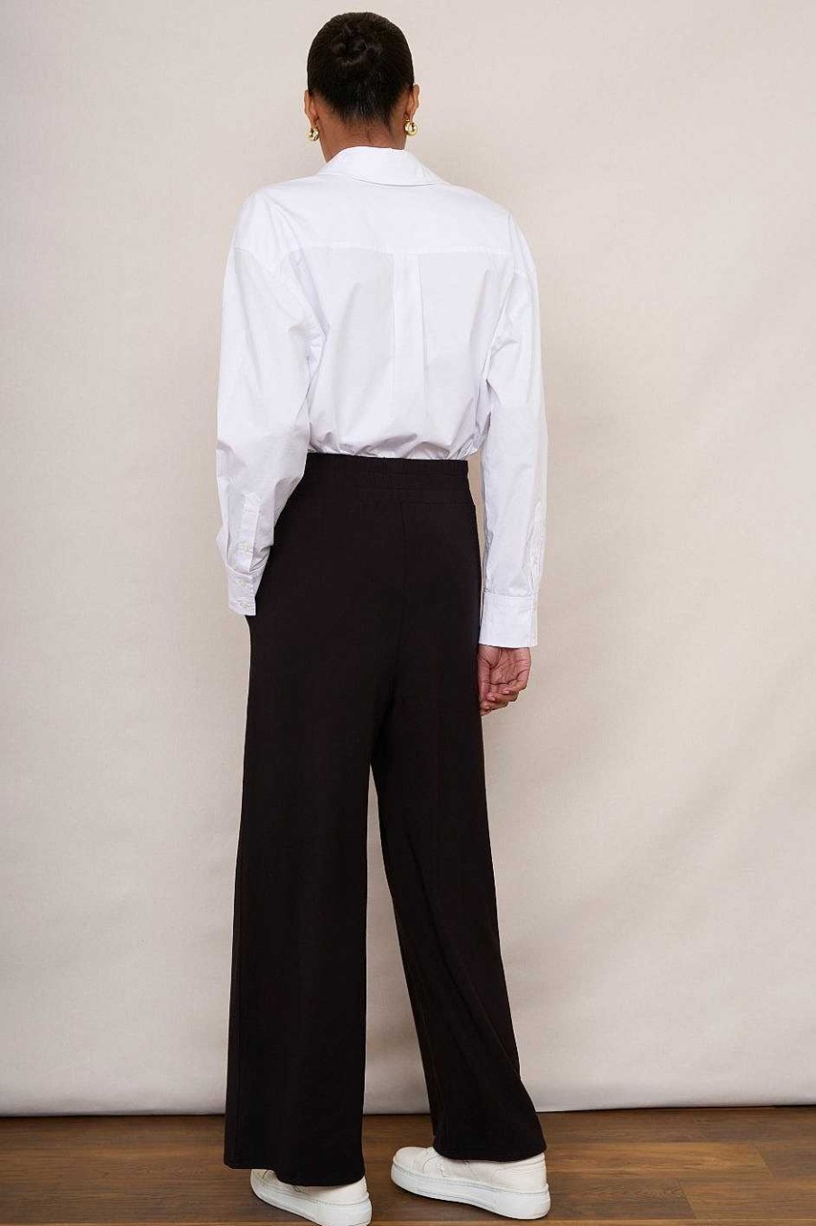 WYSE London Trousers | Delphine Pull On Trouser - Black