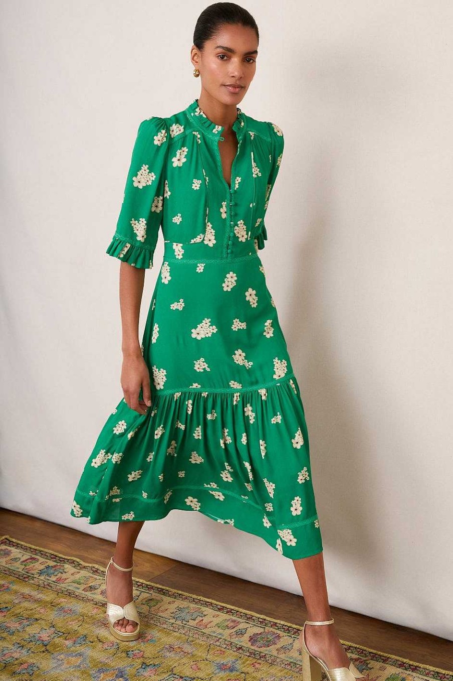 WYSE London Dresses & Jumpsuits | Jodi Floral Dress - Green