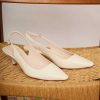 WYSE London Accessories & Shoes | Carly Kitten Heel - Ivory