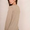 WYSE London Knitwear | Fleurine Scallop Cardigan - Taupe