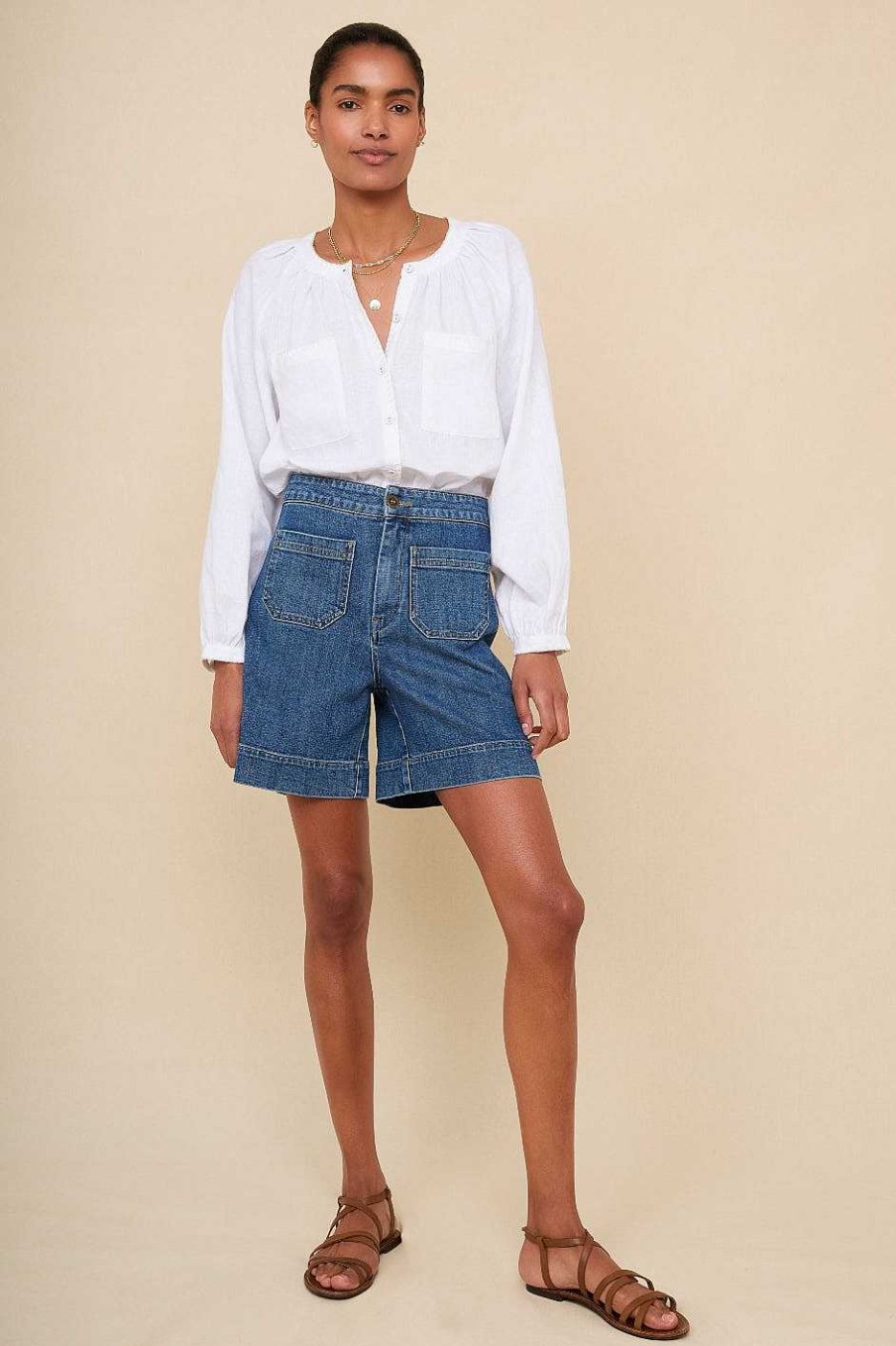 WYSE London Shorts | Allie Short - Mid Wash