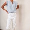 WYSE London Longer Lengths | Harper Slim Leg Jean - White