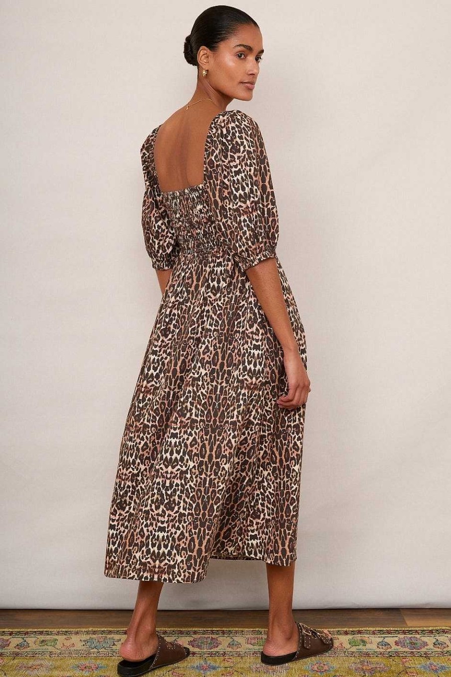 WYSE London Longer Lengths | Isodora Dress - Leopard