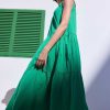 WYSE London Dresses & Jumpsuits | Bethany Halterneck Dress - Green