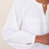 WYSE London Tops | Monica Linen Shirt - White