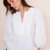 WYSE London Linen | Arlo Blouse - White