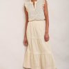 WYSE London Holiday | Felicity Broderie Skirt - Cream