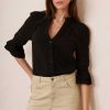 WYSE London Tops | Parker Blouse - Black