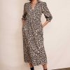 WYSE London Denim | Gaia Denim Dress - Leopard