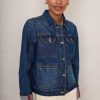 WYSE London Jackets & Outerwear | Kelsey Denim Jacket - Mid Wash