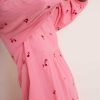 WYSE London Longer Lengths | Hana Embroidered Dress - Pink